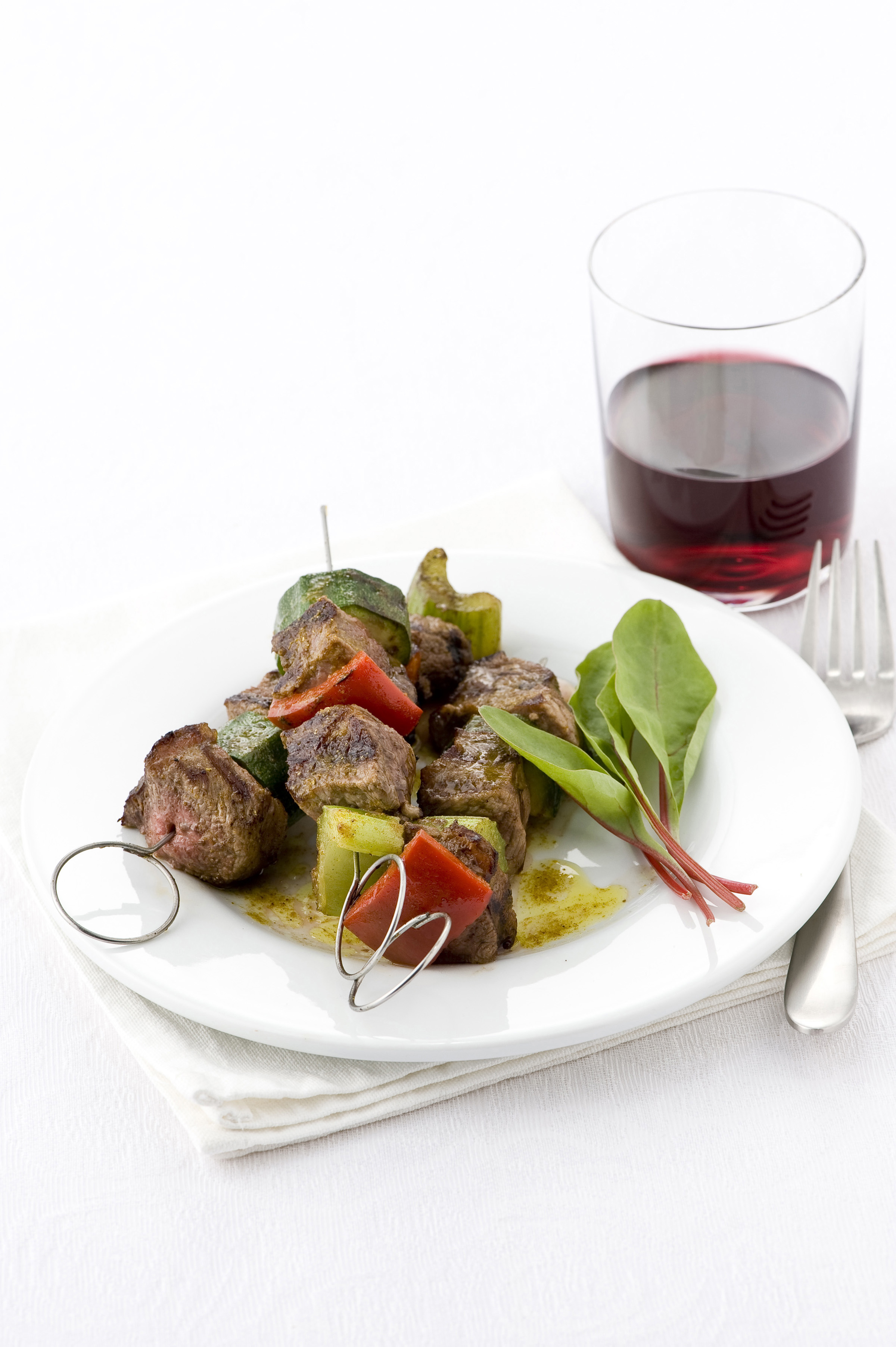 Spiedini di carne e verdure