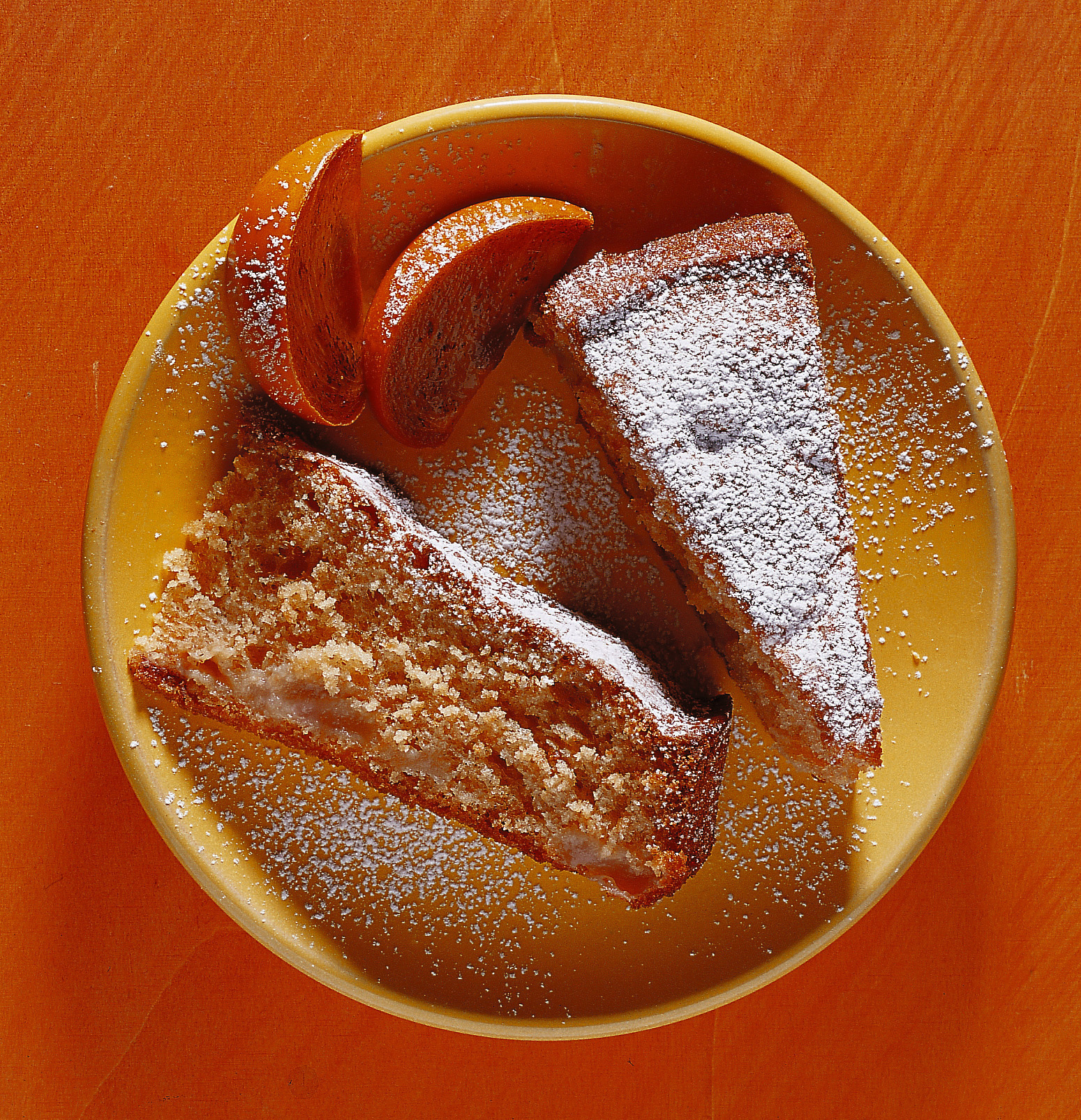 Torta soffice di pere e cachi