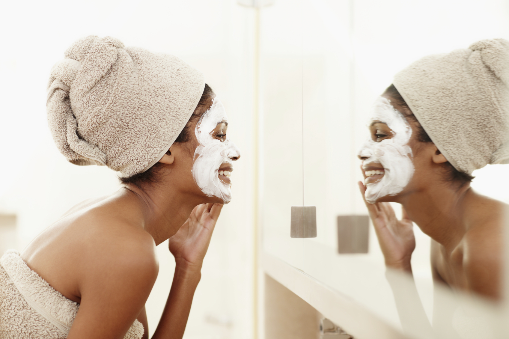 Maschera tonificante all’amido di riso