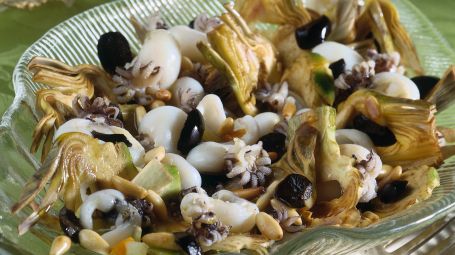 Carciofi, olive e seppioline Starbene