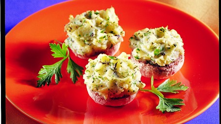 Funghi ripieni alle erbe aromatiche Starbene