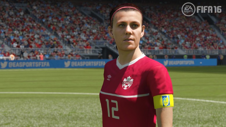 La star canadese Christine Sinclair