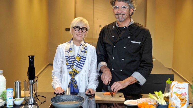 La dietologa Carla Lertola e lo chef-biologo Fiorenzo Frumento