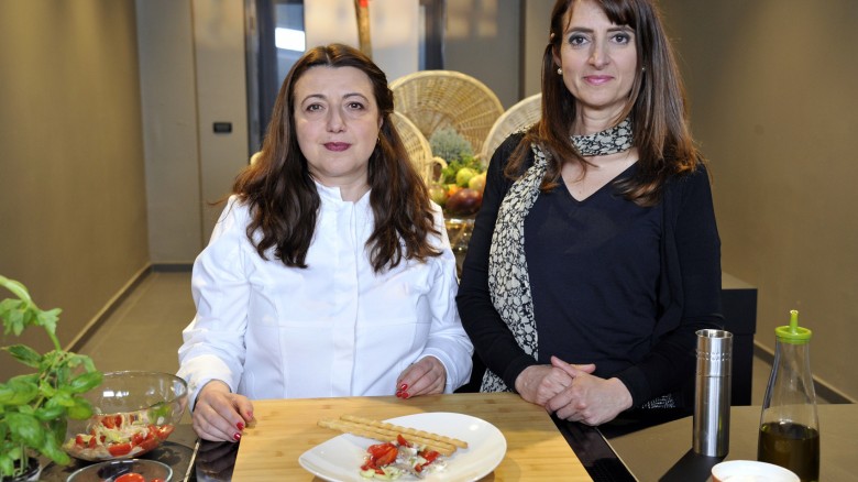 La chef Eva Golia e la nutrizionista Serafina Petrocca