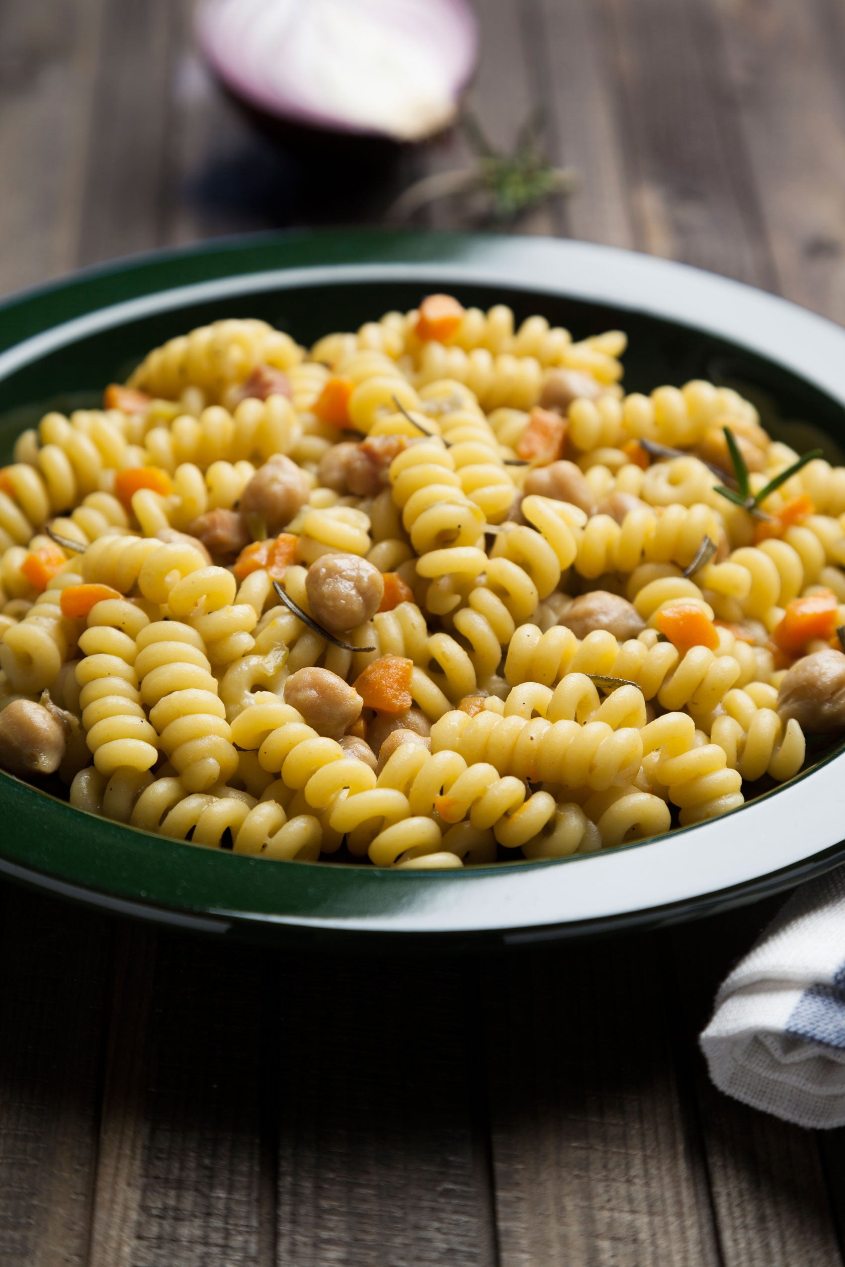 Pasta con zucca e ceci La ricetta