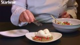 Fiordilatte, crema di melanzane e brunoise di zucchine e datterini – La video ricetta
