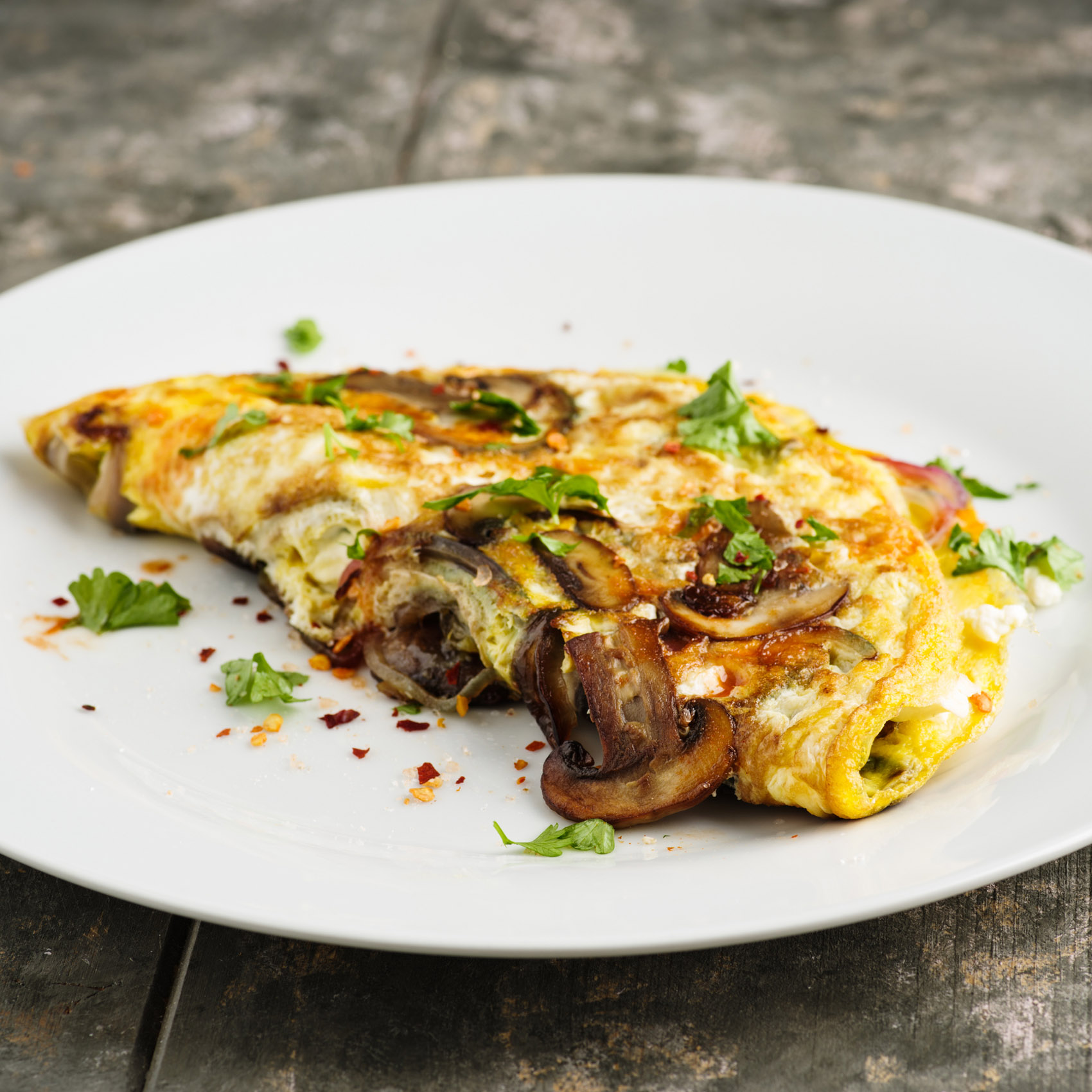 Ricette vegetariane: omelette di ceci e funghi Ricette vegetariane: omelette di ceci e funghi