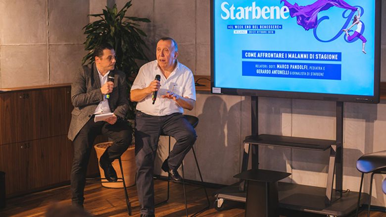 Gerardo Antonelli (a sinistra) con il pediatra Marco Pandolfi