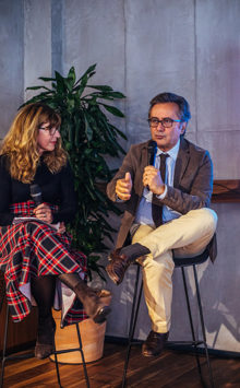 Il neurologo Luigi Ferini Strambi (Centro medicina sonno S. Raffaele) con Francesca Pietra