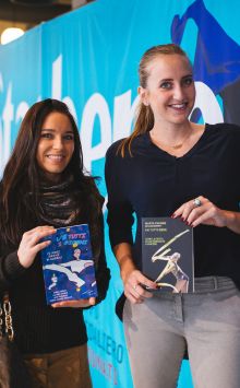 La karateka Sara Cardin (a sinistra) e l’ex ginnasta Marta Pagnini