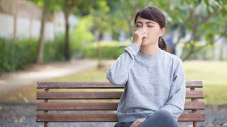 donna ha allergia al parco