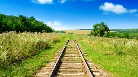 antica rotaia del treno