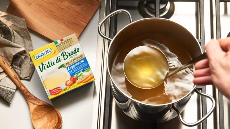 Tutto il buono del brodo vegetale… surgelato
