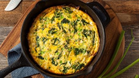 frittata di spinaci