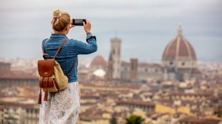 turista a Firenze