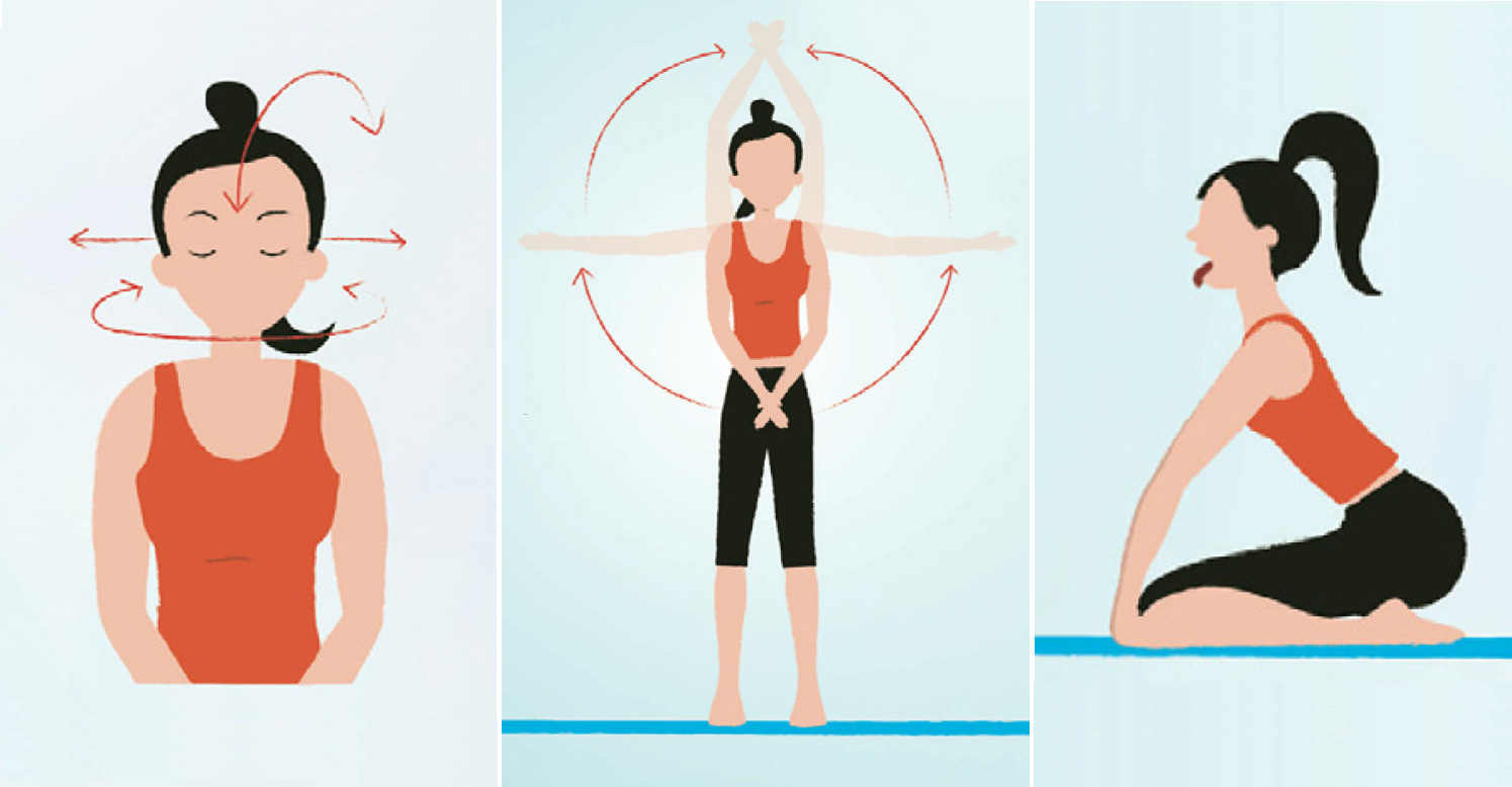 Emicrania da stress, lo yoga contro la tensione muscolare