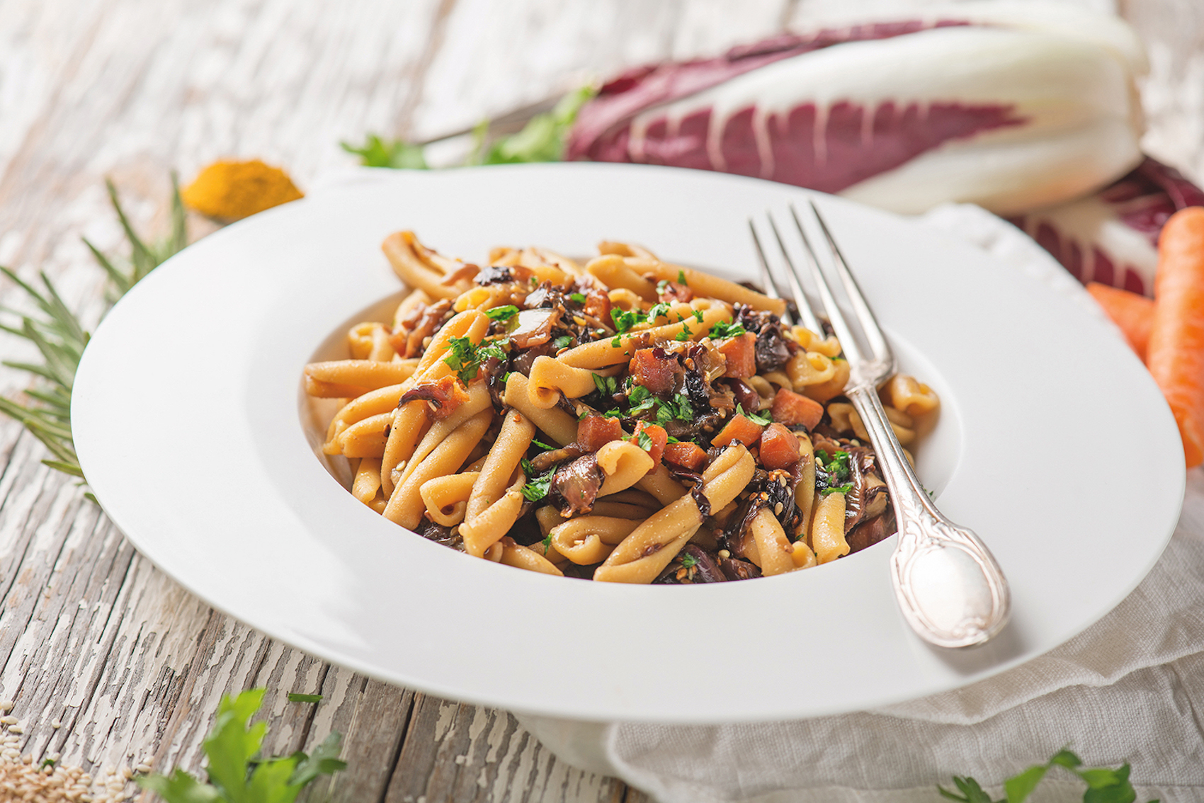 La ricetta che favorisce il relax: caserecce con ceci e cicoria La ricetta che favorisce il relax: caserecce con ceci e cicoria