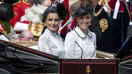 Regina Letizia di Spagna e Caterina duchessa di Cambridge