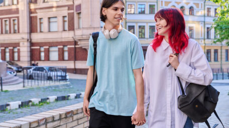 coppia di adolescenti, amore