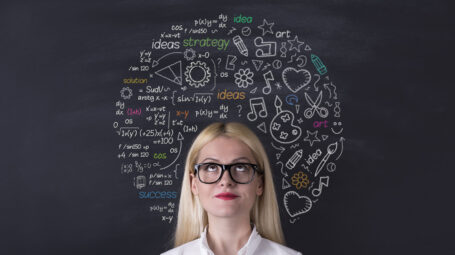 donna, cervello, mente