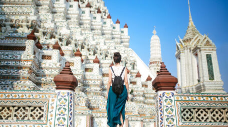 donna, viaggio, filosofia, tempio di Bangkok Wat Pho