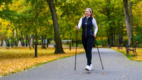 nordic walking, parco