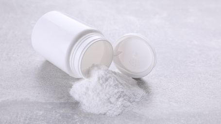 barattolo di polvere, integratori alimentari