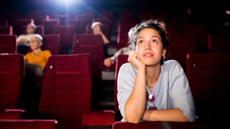 ragazza, donna, cinema, film