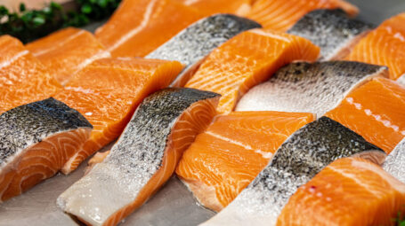 filetti di salmone fresco