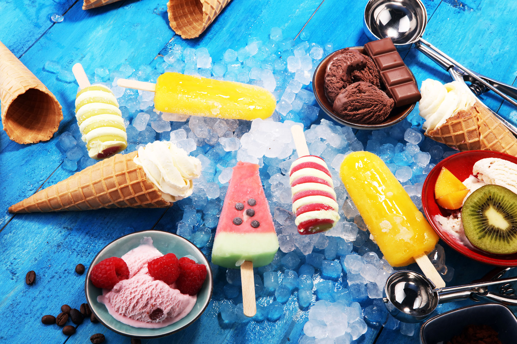 Gelati, ghiaccioli e sorbetti: proprietà nutrizionali e falsi miti