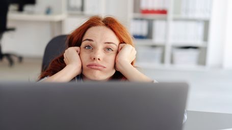 computer, lavoro, ufficio, noia