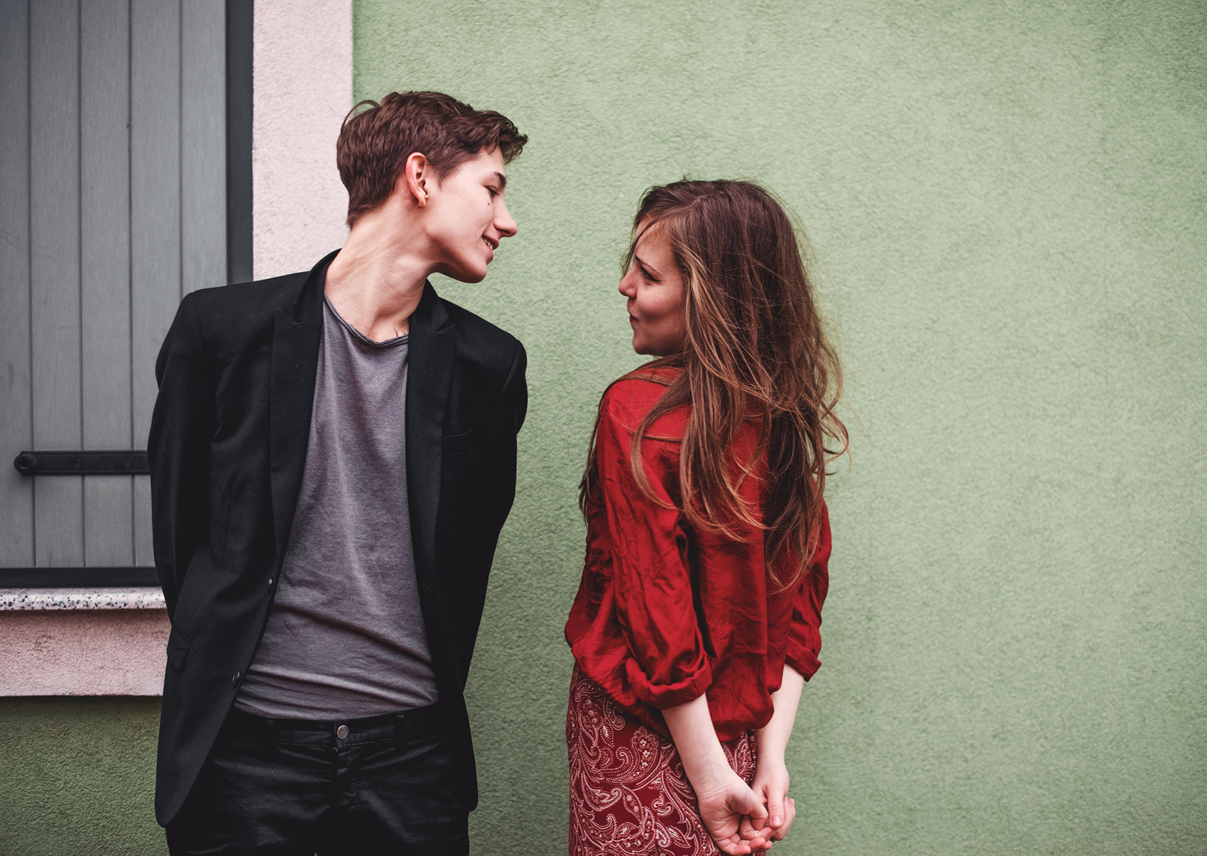 giovane coppia innamorati, adolescenti