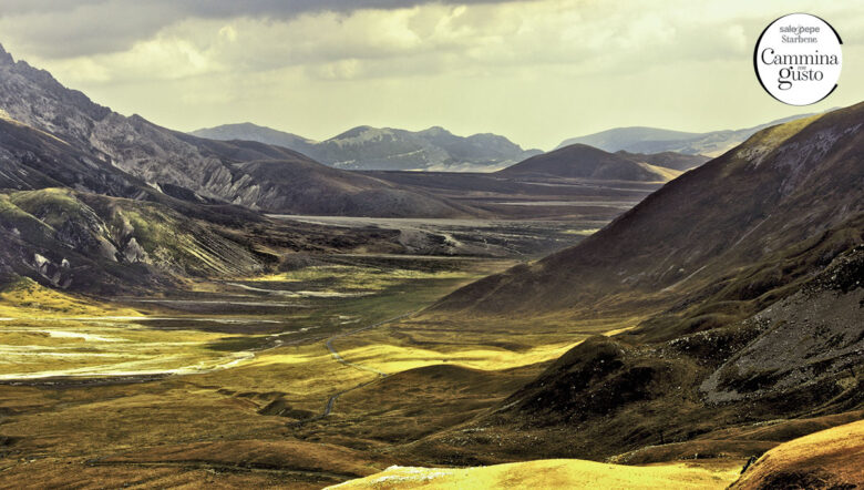 Campo Imperatore al tramondo, Gran Sasso