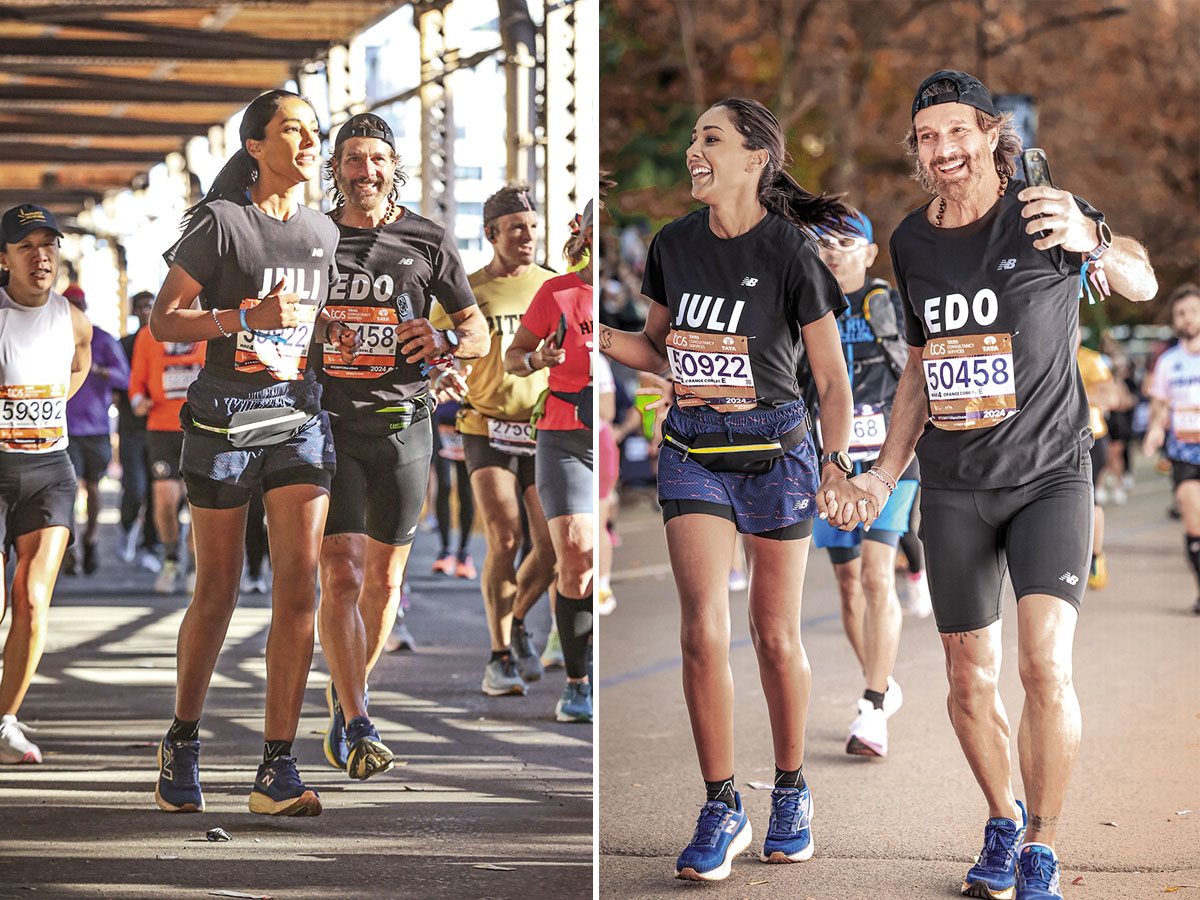 Juliana Moreira ed Edoardo Stoppa e le maratone insieme: «Una metafora della vita di coppia» Juliana Moreira ed Edoardo Stoppa e le maratone insieme: «Una metafora della vita di coppia»