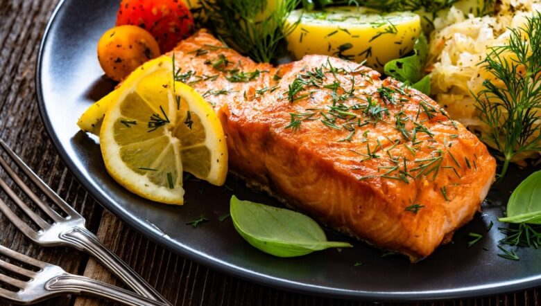 Trancio di salmone cotto