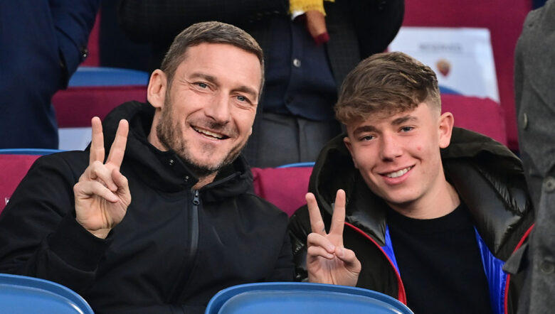 Francesco Totti e il figlio Cristian