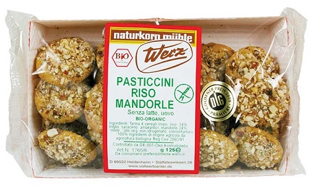 WERZ PASTICCINI RISO/MAND 125G