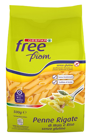 DESPAR FREE PENNE MAIS RISO