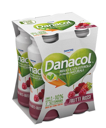 DANACOL FRUTTI ROSSI 4X100G